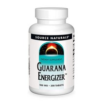 소스내추럴스 과라나 에너자이저 900 mg 200 타블렛, 2병, 200정