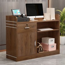 카운터테이블 식당 미용실 테이블 인포메이션 안내데스크 카운터, 황고무 + 100x42x92cm