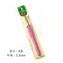 쏘잉스타 크로바 아뮤레 코바늘 아뮬레 뜨개바늘 실리콘코바늘 뜨개질 모사용 14종, 1개