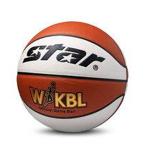 스타 WKBL-GAME 농구공, 탄칼라 + 화이트