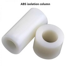 토우 앙카 석고 단열 컬럼 플라스틱 포스트 스트레이트 스루 나일론 슬리브 ABS 가스켓 원형 구멍 기둥 간격 M3M4M5 100Pcs 143936, M3 X D7, 25mm