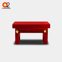 [오투아트] DIY 조선시대 미니목가구 만들기 - 소반 미니어쳐, 레드