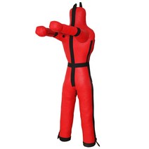 주짓수 소방 훈련 더미 레슬링 스파링 샌드백, 140cm 25kg 기본 레드