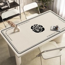 가죽 식탁매트 식탁 테이블 책상 보호필름 유리대용 가죽 방수 식탁매트, 60x120cm, D