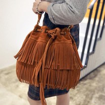 풍성한 수술 여자 크로스백 숄더백 여성 캐주얼 가방