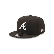 남성 뉴에라 Black 아틀란타 브레이브스Team 9FIFTY Snapback 모자