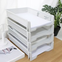 VJSLVKSL 트레이 사무실 문구 데스크 A4 정리함 서류 보관함 1P 재고317EA, 퍼니파니쿠팡 가로 그레이