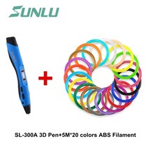 3디펜 3d 3D 인쇄 펜, 파란색 펜 100m 복근, 협력사