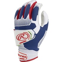Rawlings | Workhorse PRO Fastpitch 소프트볼 배팅 갑 | 더블 스트랩 | 임팩스 패드 | 성인용 라지 | 네이비, Xx-large, White