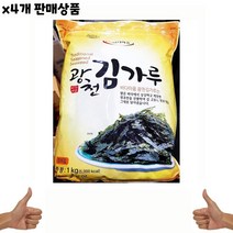 식자재 식재료 유통) 김가루(바다마음 광천 1K) x4개, 1, 본상품선택, 본상품선택