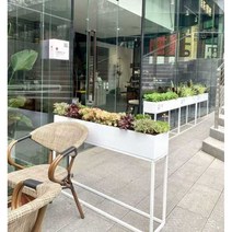파티션 화분 직사각 스탠드화분 테라스 야외 업소용, A 80x25x80