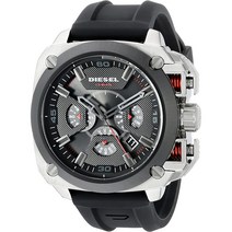 디젤 남성 DZ7356 BAMF 아날로그 디스플레이 쿼츠 블랙 워치