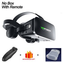 게임 가상현실 VR VR 안경 가상 현실 블루투스 헤드셋 3D VR 스마트 안경 헬멧 스마트 폰 4.7-6.7 인치 렌, 02 No Box With Remote
