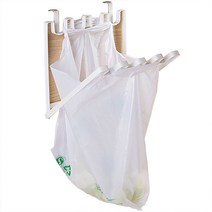 도어 후크 걸이형 쓰레기 봉투 거치대, 화이트