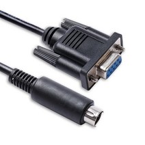 D-SUB 케이블2M D-SUB 케이블 D-sub-9 핀 DB9 암-미니 Din 6 RS232 직렬 통신 케이블 LS XGB XBM XBC PLC-PC 제어 케이블, 3m, Black