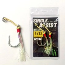 어시스트훅 지깅 빅게임용 부시리 방어 삼치 참치 어시스트 훅 싱글바늘, #4호