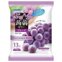 오리히로 푸른과 곤약 젤리 포도 20g 파우치 × 6 개 × 24 봉지 입 × (2 케이스)