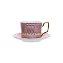 로얄스탠리 유로 골드 도자기 카페 커피잔 찻잔 세트, 로얄스탠리 유로골드 커피잔세트 핑크