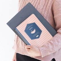 산모수첩 100일 육아일기 성장 다이어리 태아 용변주기 태중 임산부 성장일기 사랑, 웨일 핑크