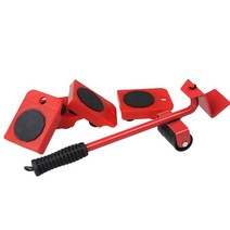 무거운 짐 옮기기 침대 이동 파워 크레인 가구 이동 중장비, 5종업그레이드레버세트(빨간색)