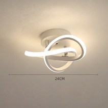 엣지 거실 안방 led 조명 등흑백 복도 발코니 실내 천장 조명 천장 램프 거실 침실, 하얀, 따뜻한 화이트
