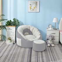 LXshop 빈백 1인용리클라이너 레이지보이 리클라이너 1인용쇼파 리클라이너의자 리클라이너쇼파, 클래식 미색, 대형(세탁백 보내기)