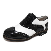 람다 피렌체 남성 골프화 화이트블랙 FIR-M-1054-BLACK