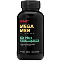GNC 메가맨 50플러스 멀티비타민 120정, 1개, 60 카운트(1개 팩)