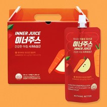 낫띵베럴 마시는 식물성 유산균 이너주스 사과당근, 120ml, 10개