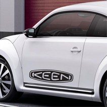 킨로고 자동차 흠집가림 튜닝스티커 차량용데칼, 중형, 오렌지