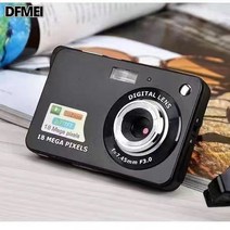 DFMEI 4K 디지털 카메라 미니 고화질 고화소 카드기 선물, 코스모스, 4K 스타 블랙 4800W 픽셀
