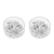 100x 스테인레스 스틸 슬립 커버 트위스트 핀 투명 미끄럼 방지 플라스틱 실내 장식 침대 시트 패스너, 100PCS