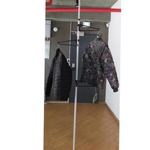 교복점 수납 높이조절폴행거 거실 작은방을효율적으로 이동식 옷정리행거 행거봉 옷장봉 이동행거 일자행거, 1단 폴행거