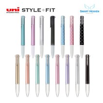 유니 스타일핏트 5색 볼펜 홀더(UE5H-258), 블랙