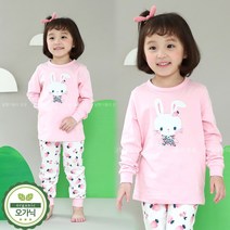 토토와모모 여아 주니어 실내복 유아 아동 어린이 내복 /P스트로잼잼(편면)