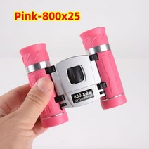 최신 HD 컬러풀 파워 쌍안경 장거리 고배율 줌 망원경 캠핑 장비 야외 스포츠용 비전, 06 Pink-800x25