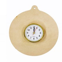 표현 아동 놀이 체험 꾸미기 취미 재료 무지 원형 시계 우드판 어린이 만들기 교구 키트 작품, 단품, 단품