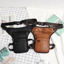 허리쌕 레그백 러닝힙색 가죽레그백 자전거힙색, D