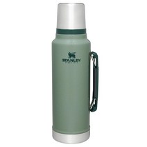 STANLEY 클래식 시리즈 스테인레스 스틸 진공 보온병, 1개, 1400ml, 녹색