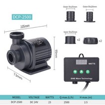 110V-240V Jiebao Jebao DC 펌프 DCP 시리즈 사인 펌프 물고기 탱크 수족관 워터 펌프 음소거 수족관에 대한 신선한 바다 물 펌프, DCP-2500, EU 플러그