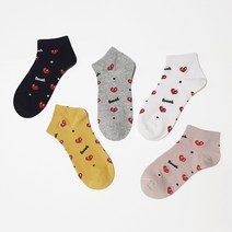 와이제이 국내 당일 발송 하트뽕뽕 발목밴딩 양말 5컬러 발목양말 패션양말 YJS050