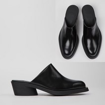 캠퍼 여성 보니 Bonnie 뮬 가죽 샌들 신발 블랙