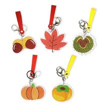 가을 단풍 도토리 호박 감 비즈 열쇠고리 만들기 미술교구 (선택) TDP0000CIP, 1 도토리