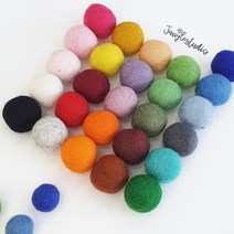 [정글스튜디오] 양모볼 1.5cm 2.2cm 3cm 100%울 펠트볼 DIY, 14.퍼플