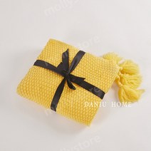 북유럽 손뜨게 블랑켓 털실 프린지 니트담요 소파블랭킷