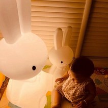 HBorui 장식 북유럽 심플 토끼조명 미피 수유등 취침 수면 무드등, 미피(80cm)