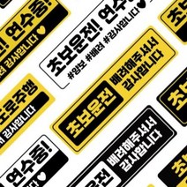 초보운전 탈부착 자석스티커 주행연습 운전연수, 01.초보운전 도로주행(노+검)