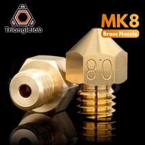3D 프린터 부품 Trianglelab 3D 프린터 용 최고급 황동 MK8 노즐 hotend 1.75MM 필라멘트 J-헤드 cr10 열, 03 3PCS 0.6mm 1.75MM