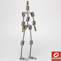 유튜브 남자 해골 기성품 스튜디오 스톱 모션 전기자 키트 캐릭터 디자인 생성을위한 금속 인형 그림, 16cm