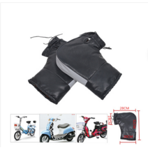 pu 3륜 방한 손잡이 방수 겨울 세트 전기 오토바이토시, C11-전동차 핸들커버 이중봉구은 반 광